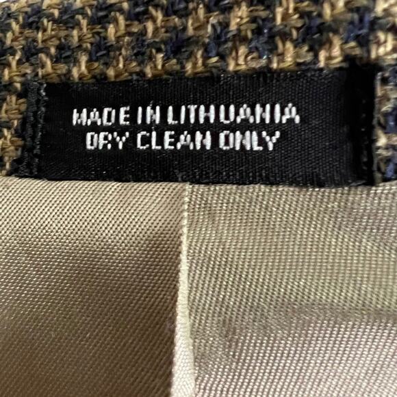 Lana Moda Fine Italian Fabric 3-Button Tweed Blazer Jacket Silk Wool Size 41 R - Picture 8 of 11